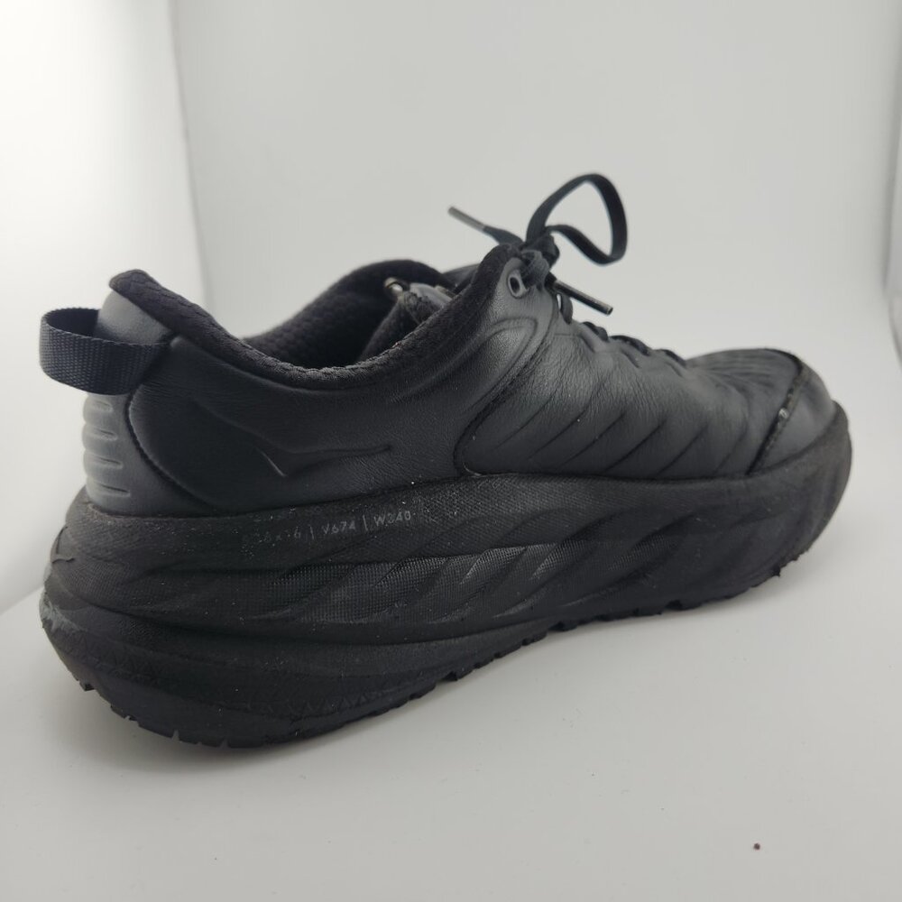 Hoka One One Black Sneakers Size 9.5 - Picture 3 of 4